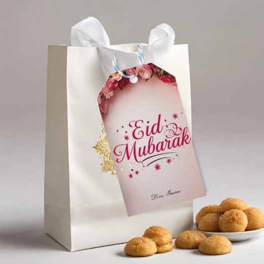 Persoonlijke Eid Mubarak Cadeaulabel