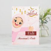 Persoonlijke Eid Mubarak / Eid Groet voor kinderen Kaart (Staand voorkant)