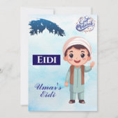 Persoonlijke Eid Mubarak / Eid Groet voor kinderen Kaart (Voorkant)