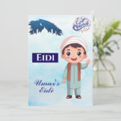 Persoonlijke Eid Mubarak / Eid Groet voor kinderen Kaart (Staand voorkant)
