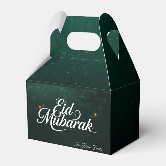 Persoonlijke Eid Mubarak Favor Dozen Bedankdoosjes (Achterkant)