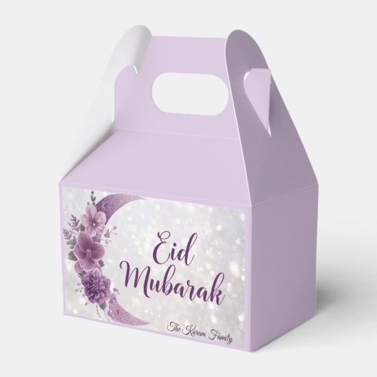 Persoonlijke Eid Mubarak Favor Dozen Bedankdoosjes (Achterkant)