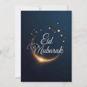 Persoonlijke Eid Mubarak  Feestdagenkaart (Voorkant)