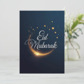 Persoonlijke Eid Mubarak  Feestdagenkaart (Staand voorkant)
