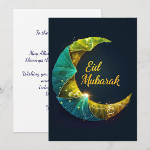 Persoonlijke Eid Mubarak Feestdagenkaart