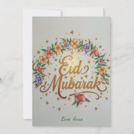 Persoonlijke Eid Mubarak kaart
