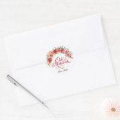 Persoonlijke Eid Mubarak Moslim Klassieke Ronde Sticker (Envelop)