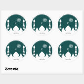 Persoonlijke Eid Mubarak-Sticker Ronde Sticker (Vel)