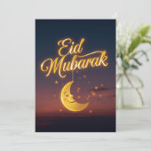 Persoonlijke Eid Mubarak wenskaart Kaart (Staand voorkant)