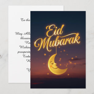 Persoonlijke Eid Mubarak wenskaart Kaart