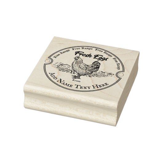 Persoonlijke eieren houten stempel (Stempel)