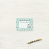 Persoonlijke Eiffeltoren Franse Hond Notitieblok Post-it® Notes (Op bureau)