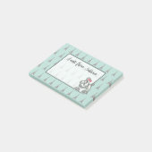 Persoonlijke Eiffeltoren Franse Hond Notitieblok Post-it® Notes (Schuin)