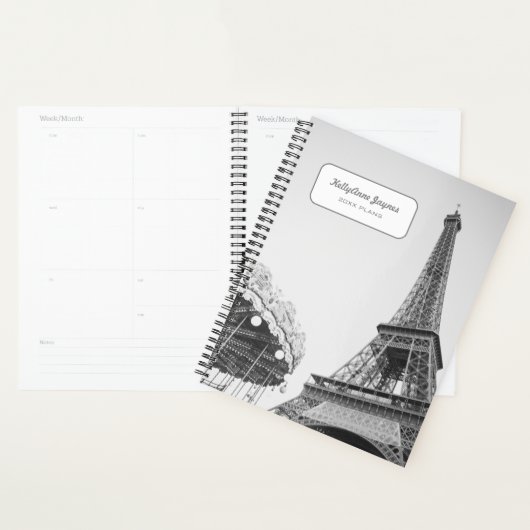 Persoonlijke Eiffeltoren Parijs 2027 Planner (Display)