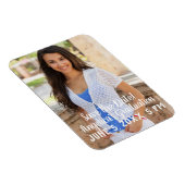 Persoonlijke eindexamen save the date foto magneet (Rechterzijde)