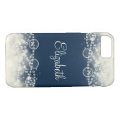 Persoonlijke elastische kant en parels Case-Mate iPhone case (Achterkant (Horizontaal))