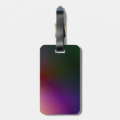 Persoonlijke Elegant Black Gold Monogram Letter M Bagagelabel (Achterkant verticaal)