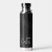 Persoonlijke Elegant Black Leopard Waterfles (Links)