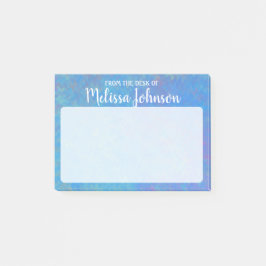 Persoonlijke Elegant Blue Marked Art Post-it® Notes