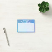 Persoonlijke Elegant Blue Marked Art Post-it® Notes (Kantoor)