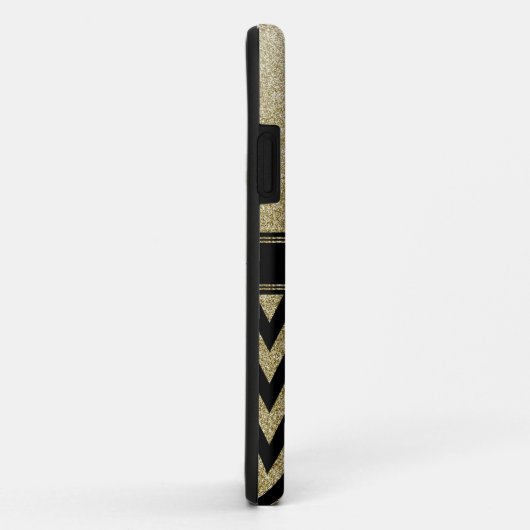 Persoonlijke Elegant Gold Sparkle Glitter-naam Case-Mate iPhone Case (Achterkant/rechts)