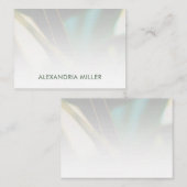 Persoonlijke Elegant Greenery Flat Note Kaart Notitiekaartje (Voorkant / Achterkant)