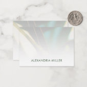 Persoonlijke Elegant Greenery Flat Note Kaart Notitiekaartje (Voorkant / Achterkant in situ)