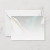 Persoonlijke Elegant Greenery Flat Note Kaart Notitiekaartje (Achterkant)