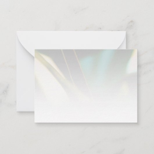 Persoonlijke Elegant Greenery Flat Note Kaart Notitiekaartje (Achterkant)