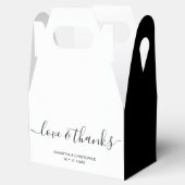 Persoonlijke Elegant Love and Bedankt Wedding Bedankdoosjes (Geopend)