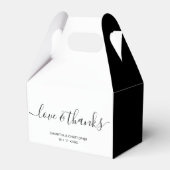 Persoonlijke Elegant Love and Bedankt Wedding Bedankdoosjes (Voorkant Zijde)