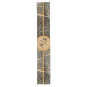 Persoonlijke Elegant Marble Lange Tafelloper (Voorkant)