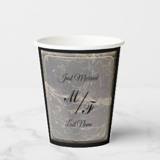 Persoonlijke Elegant Marble Papieren Bekers