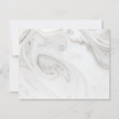 Persoonlijke Elegant Marble Pattern-kaart Notitiekaartje (Achterkant)