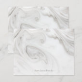 Persoonlijke Elegant Marble Pattern-kaart Notitiekaartje (Voorkant / Achterkant)