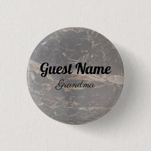 Persoonlijke Elegant Marble Ronde Button 3,2 Cm