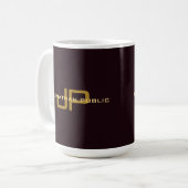 Persoonlijke Elegant Monogram Trendy Sjabloon Koffiemok (Voorkant links)