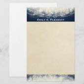 Persoonlijke elegante Abstracte kant en parels Briefpapier (Voorkant / Achterkant)