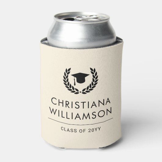 Persoonlijke elegante afstuderen aan de universite blikjeskoeler (Blikje Voorkant)