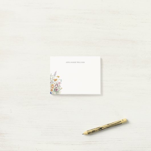 Persoonlijke Elegante Bloemstuk Post-it® Notes (Op bureau)