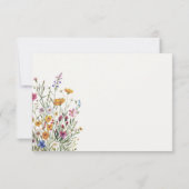 Persoonlijke Elegante Boho Chic Bloemen Bedankkaart (Achterkant)