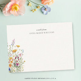 Persoonlijke Elegante Boho Chic Notitiekaart Notitiekaartje