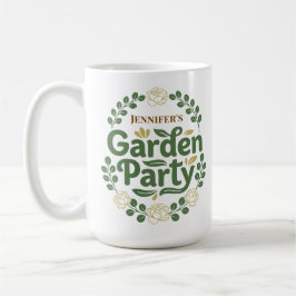 Persoonlijke Elegante Botanische Tuinfeestkrans Koffiemok