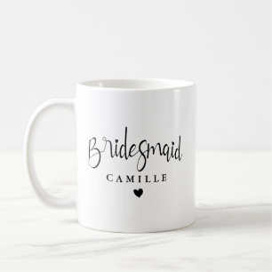 Persoonlijke Elegante Bruidsmeisje Huwelijk Koffiemok