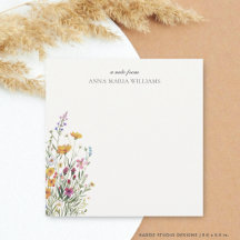 Persoonlijke Elegante Chic Wilde Bloem Notitiekaar