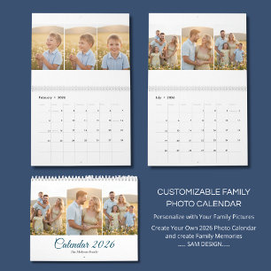 Persoonlijke Elegante Gezinsherinneringen Muurkale Kalender