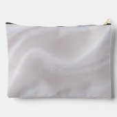 Persoonlijke Elegante Glans Witte Satijn Etui (Achterkant)