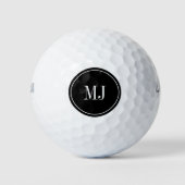 Persoonlijke elegante golfballset voor monogram golfballen (Voorkant)