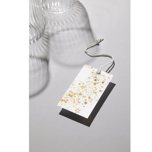 Persoonlijke Elegante Gouden Ster Kerstmis Cadeaulabel