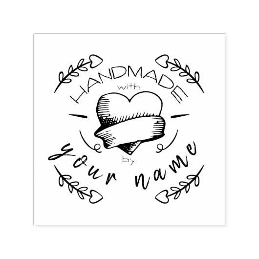 Persoonlijke elegante handgemaakte zelfinkende ste  zelfinktende stempel (Design)